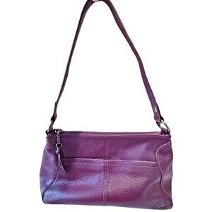 The Sak Iris Oxblood Red Leather Hobo Shoulder Bag Purse EUC